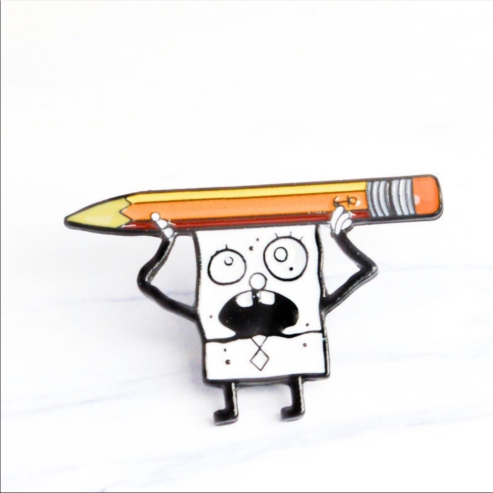 SpongeBob DoodleBob Funny Pin